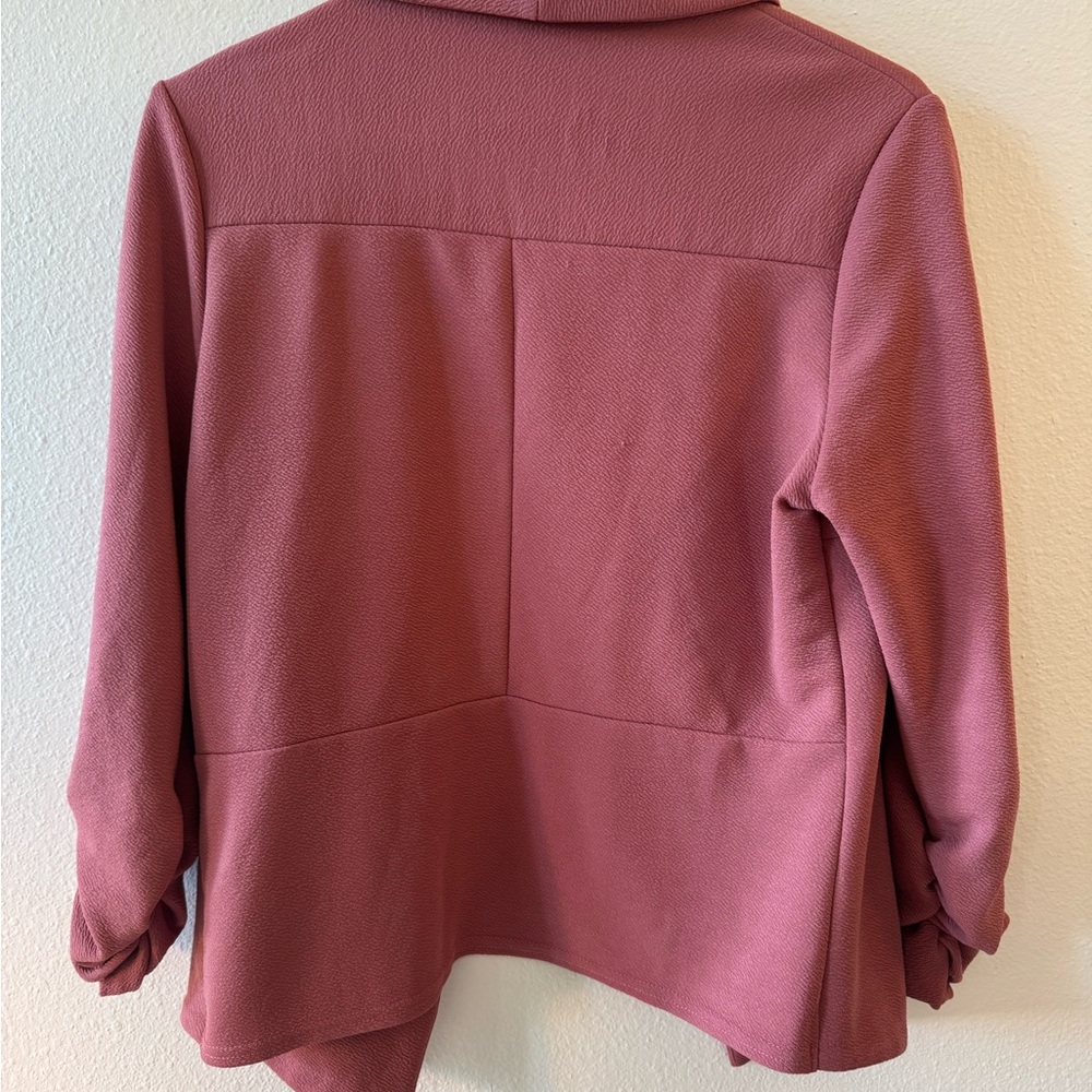 Pink Open Front Jacket - Picture 2 of 6